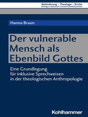 cover image of Der vulnerable Mensch als Ebenbild Gottes